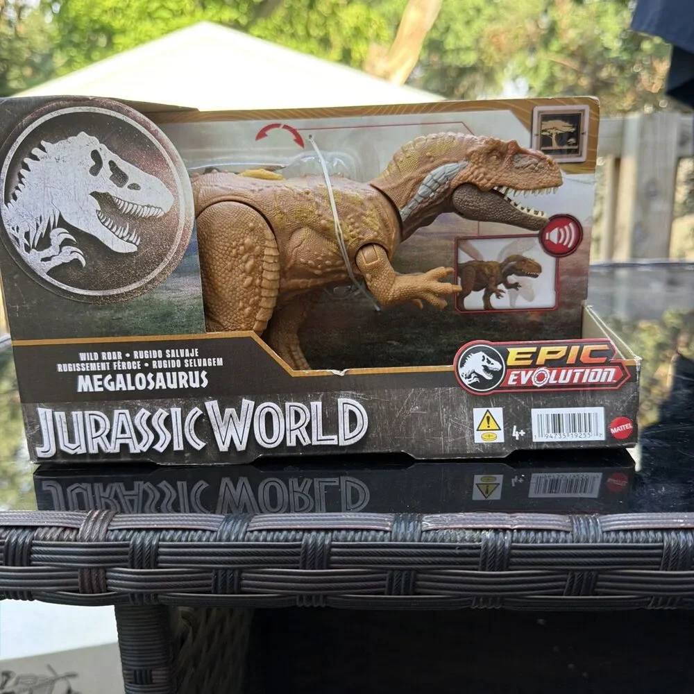 Jurassic World Wild Roar Epic Evolution Megalosaurus Dinosaur Action Figure NEW